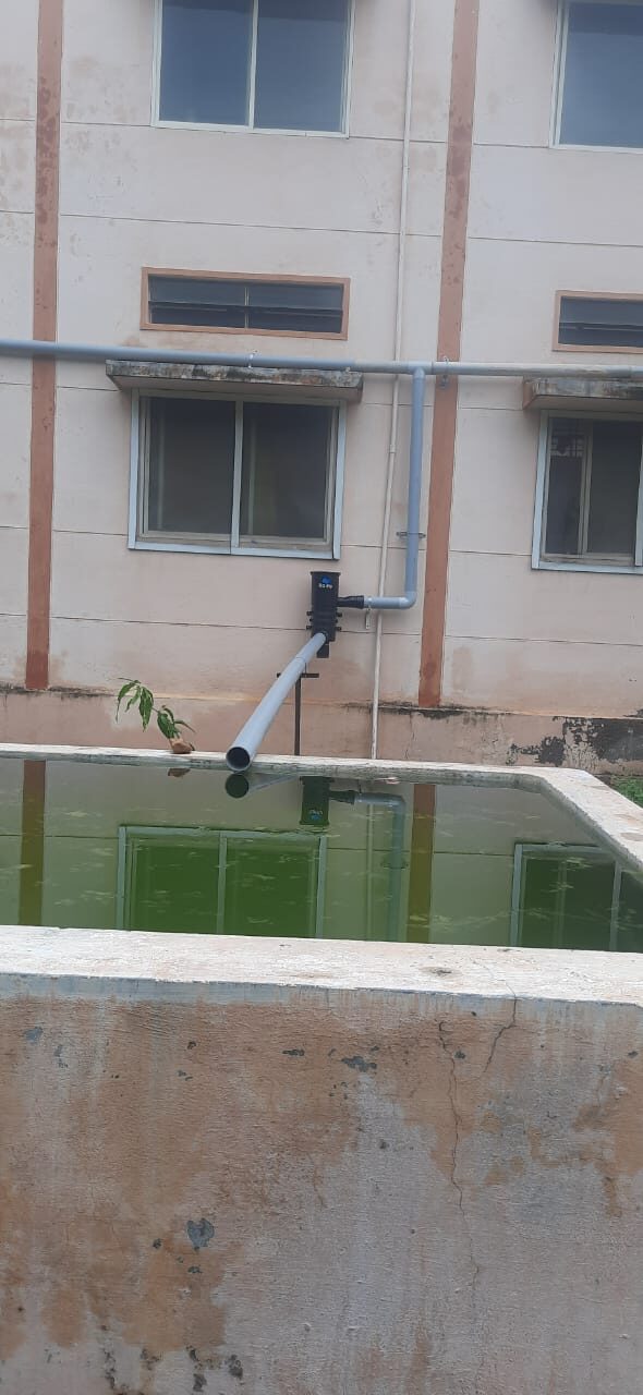 Rainwater harvesting system installed
