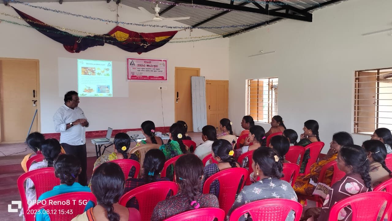 Women's training session